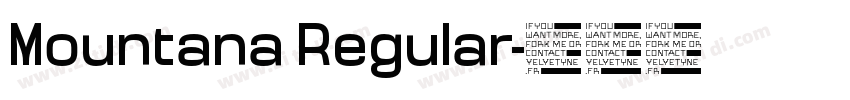 Mountana Regular字体转换